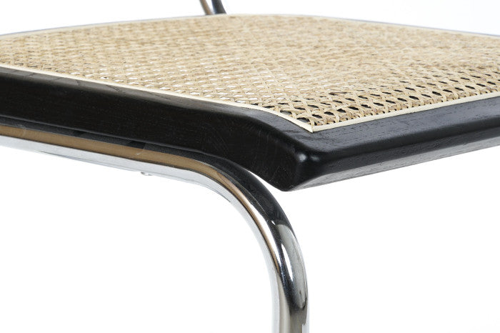 SEDIA OLMO RATTAN GRIGLIA NERO