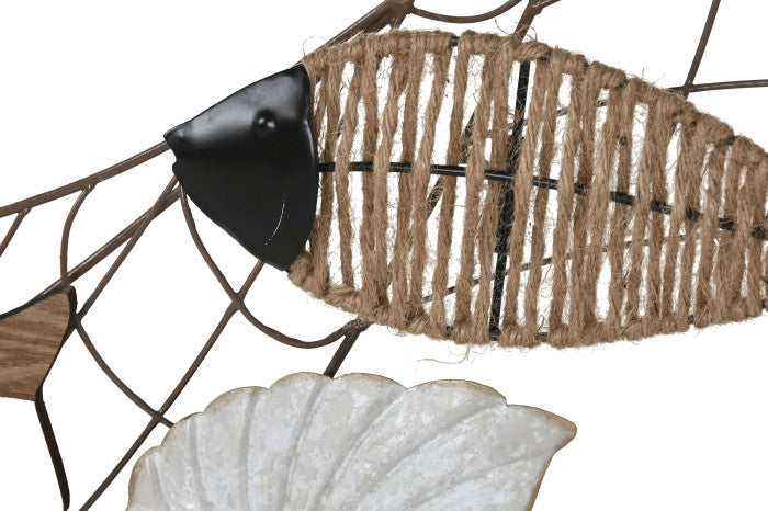 CONSOLE METALLO PESCI