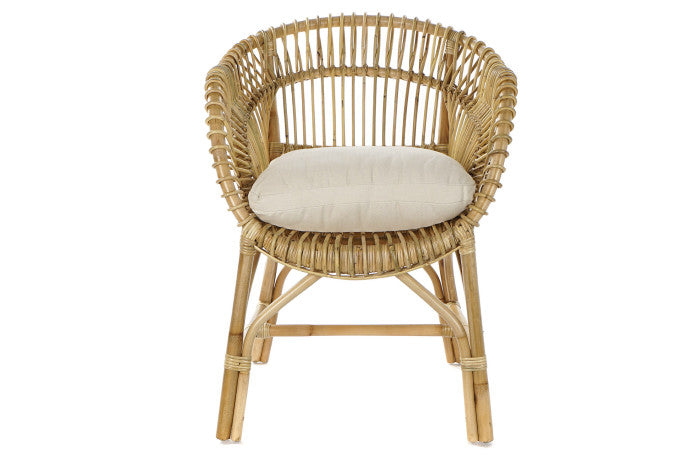 SEDIA RATTAN COTONE CON CUSCINO