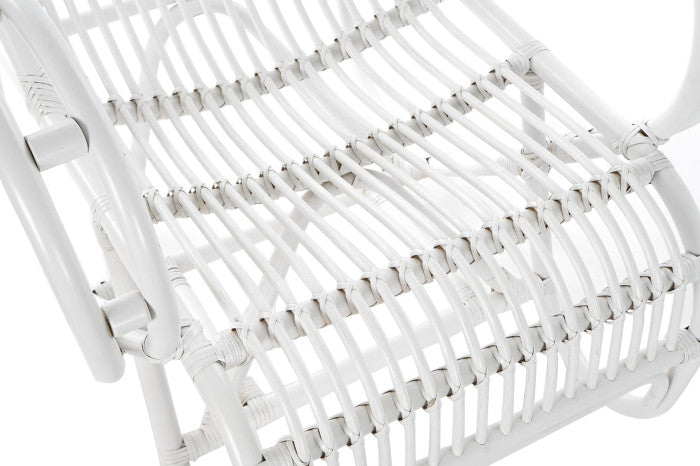 POLTRONA RATTAN BIANCO