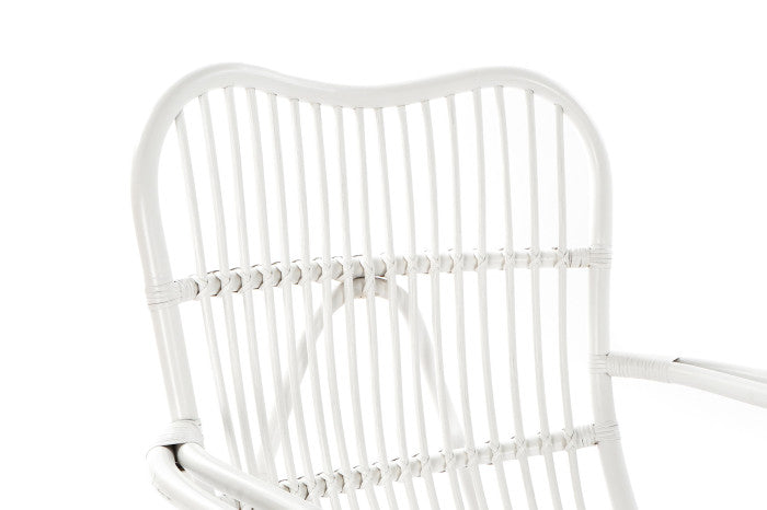 POLTRONA RATTAN BIANCO