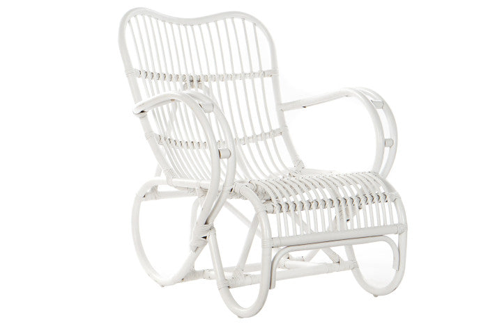 POLTRONA RATTAN BIANCO