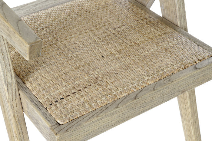 SEDIA OLMO RATTAN GRIGLIA NATURALE