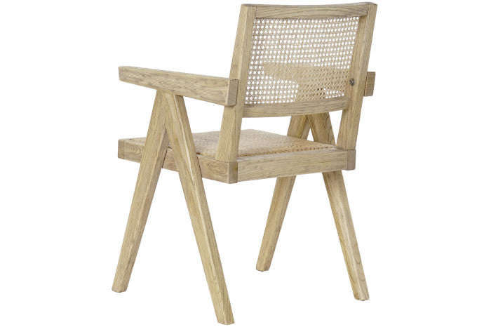 SEDIA OLMO RATTAN GRIGLIA NATURALE