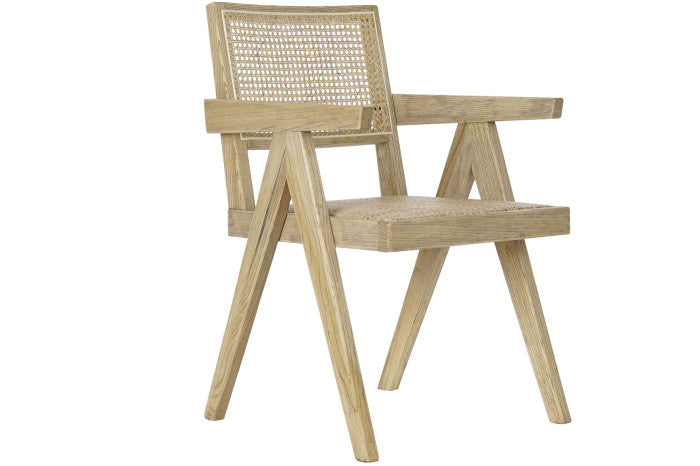 SEDIA OLMO RATTAN GRIGLIA NATURALE