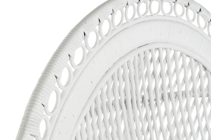 POLTRONA RATTAN 2 PIAZZE BIANCO