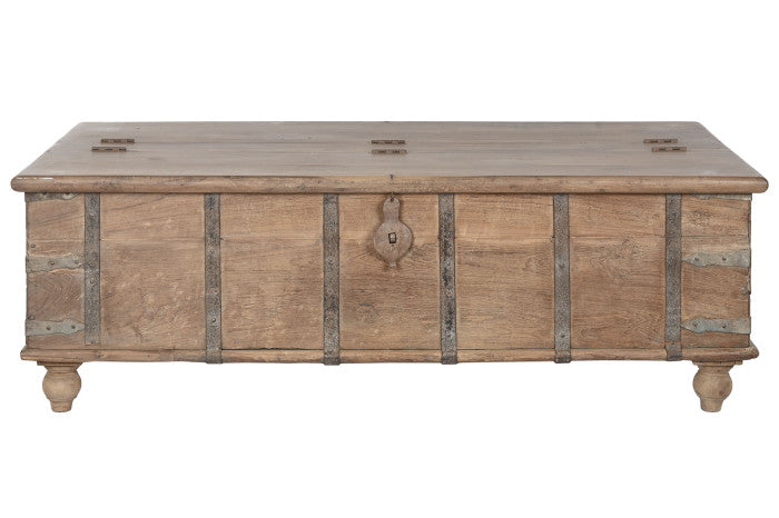 TAVOLINO TEAK CON CONTENITORE