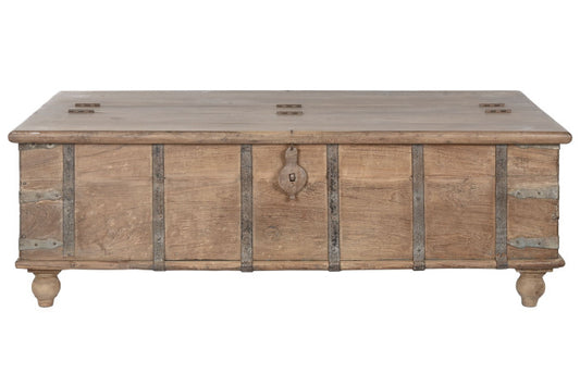 TAVOLINO TEAK CON CONTENITORE