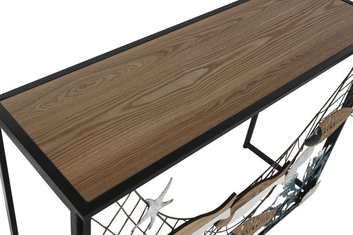 CONSOLE METALLO PESCI